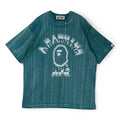 A Bathing Ape Brush College Relaxed Fit Tee M (Green)