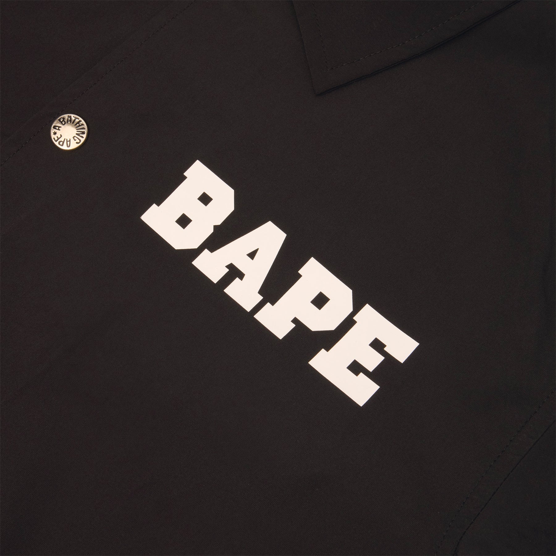 A Bathing Ape College Coach Jacket (Black)