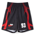A Bathing Ape Ape Flame Monogram Jacquard Relaxed Fit Football Shorts M (Black)