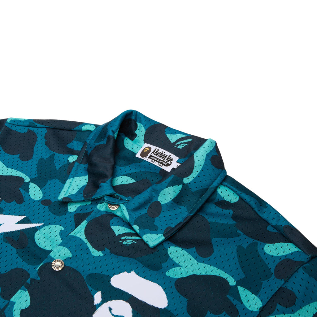 A Bathing Ape Color Camo Warm Up Ss Shirt M (Green)