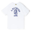 A Bathing Ape Japanese Indigo Art Camo College Tee M (Whxny)