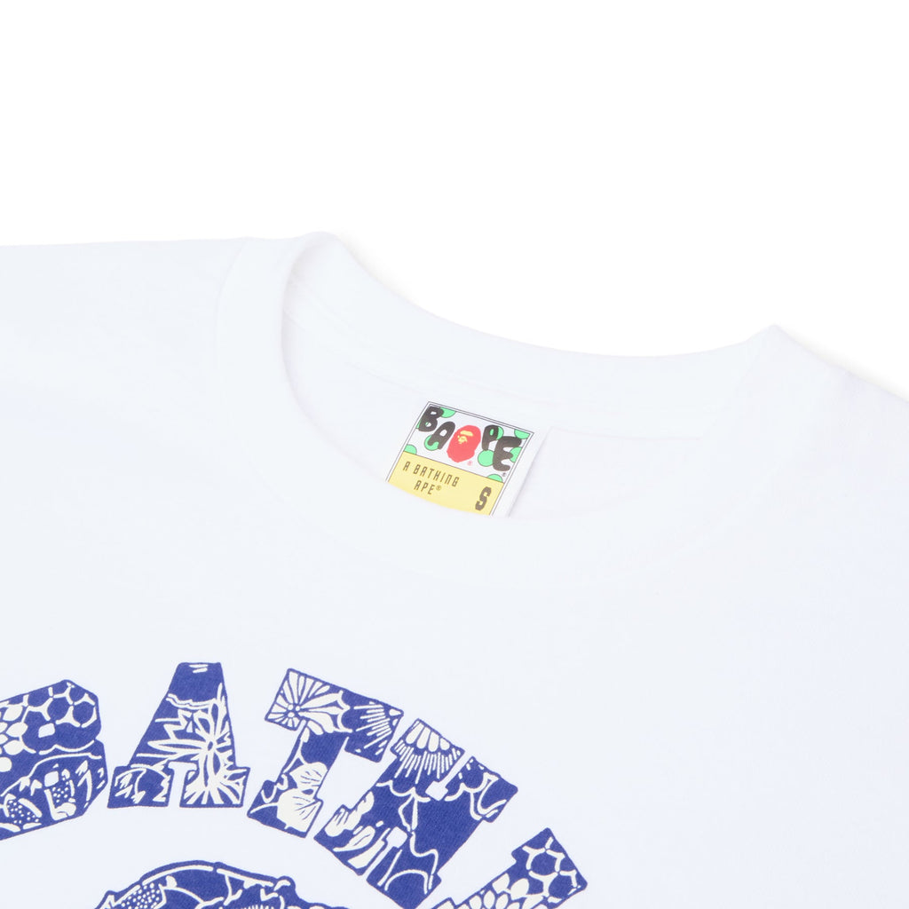 A Bathing Ape Japanese Indigo Art Camo College Tee M (Whxny)