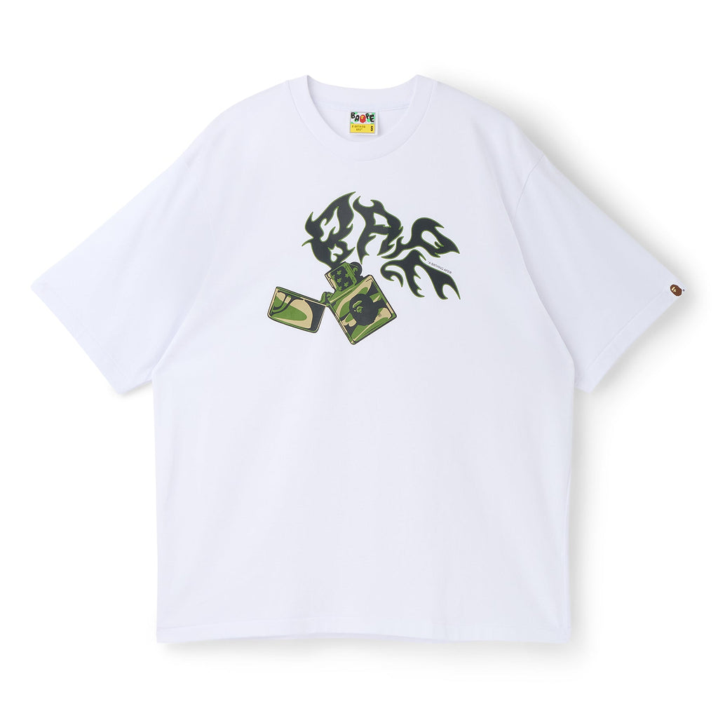 A Bathing Ape Bape Lighter Relaxed Fit Tee M (White)