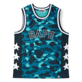 A Bathing Ape Color Camo Mesh Multi Logo Relaxed Fit Tank Top M (Green)