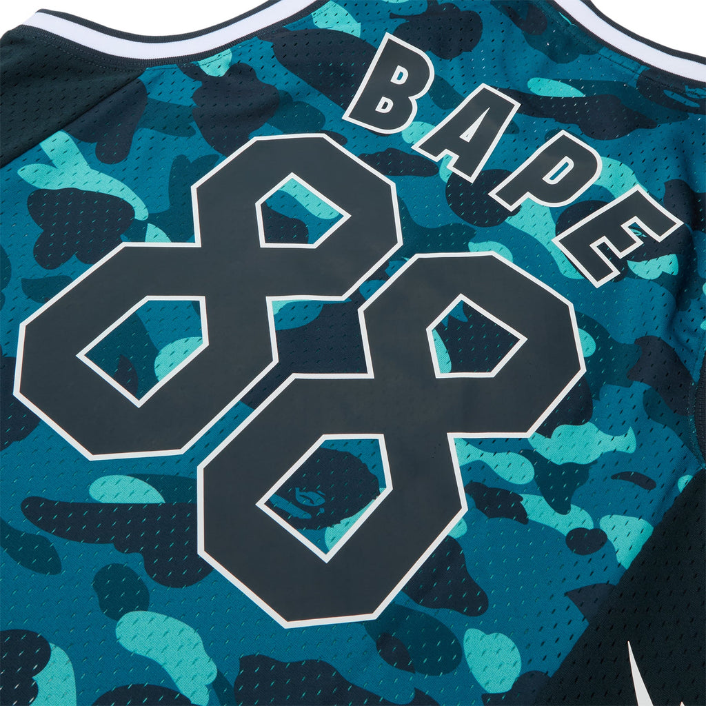 A Bathing Ape Color Camo Mesh Multi Logo Relaxed Fit Tank Top M (Green)