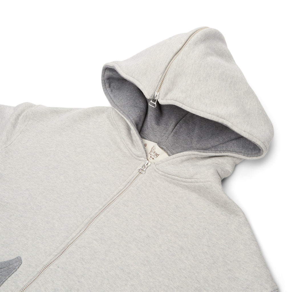 Brain Dead Zip Hoodie (Heather Grey)