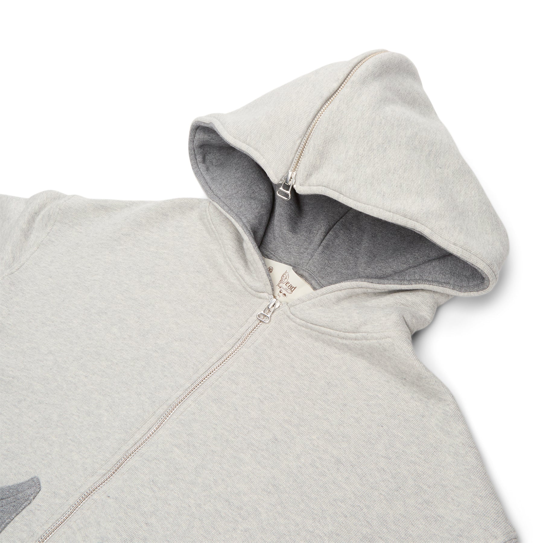 Brain Dead Zip Hoodie (Heather Grey)