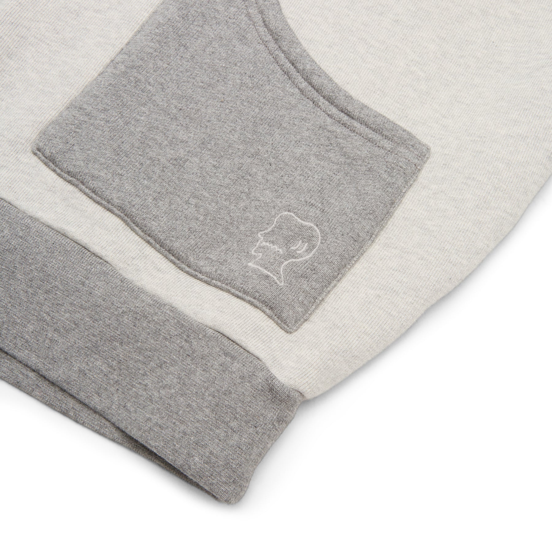 Brain Dead Zip Hoodie (Heather Grey)