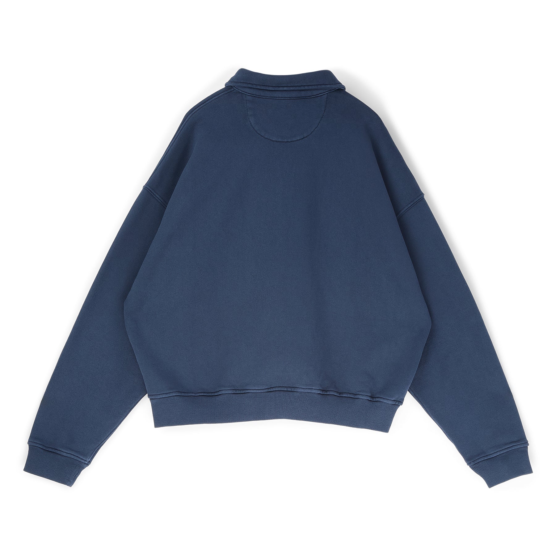 Brain Dead Half Zip Collared Sweatshirt (Midnight)