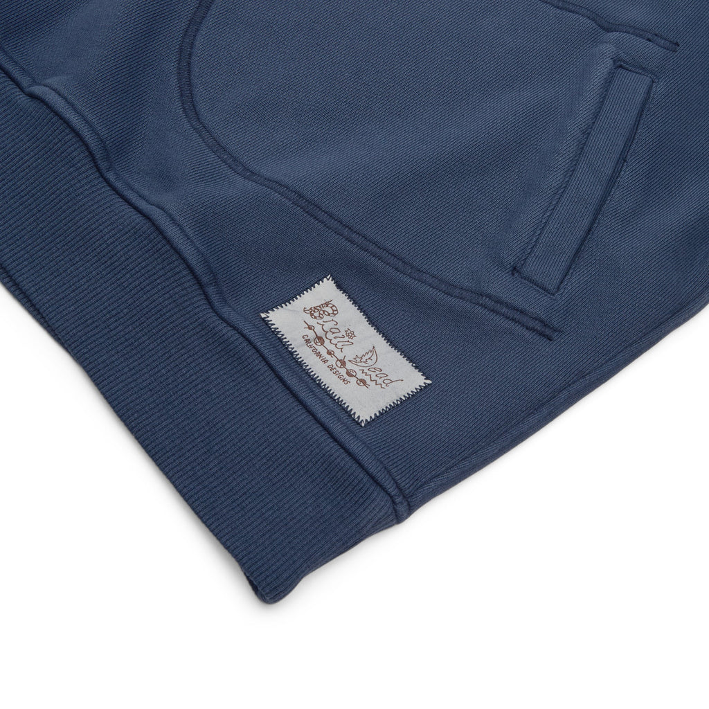 Brain Dead Half Zip Collared Sweatshirt (Midnight)