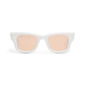 A$AP Rocky x Ray-Ban Wayfarer Puffer (White/Dark Brown Mirror Rose Gold)