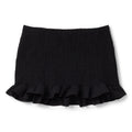 Danielle Guizio Constance Smocked Skirt (Black)