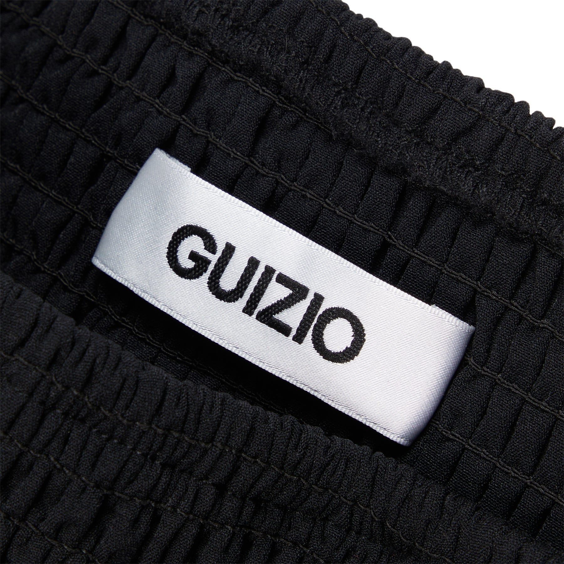 Danielle Guizio Constance Smocked Skirt (Black)