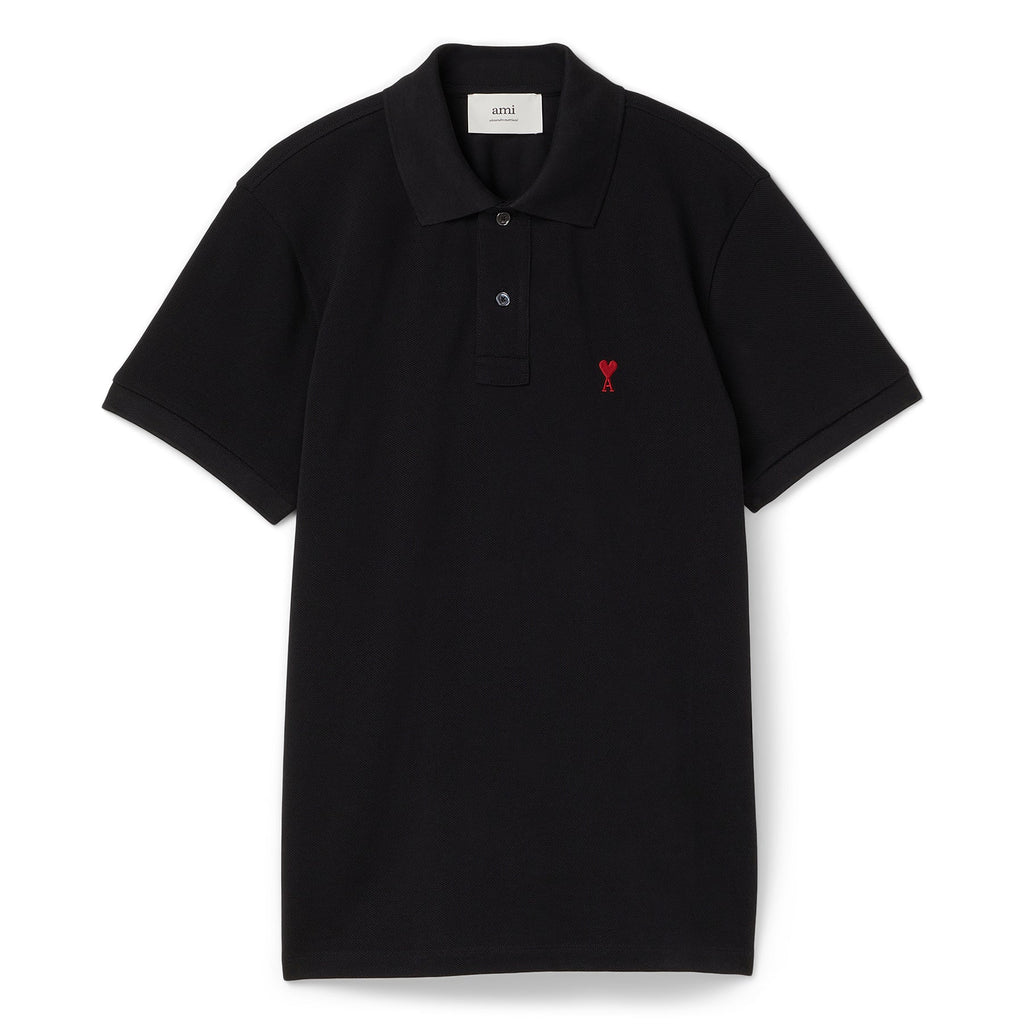AMI ADC Polo Shirt (Black)