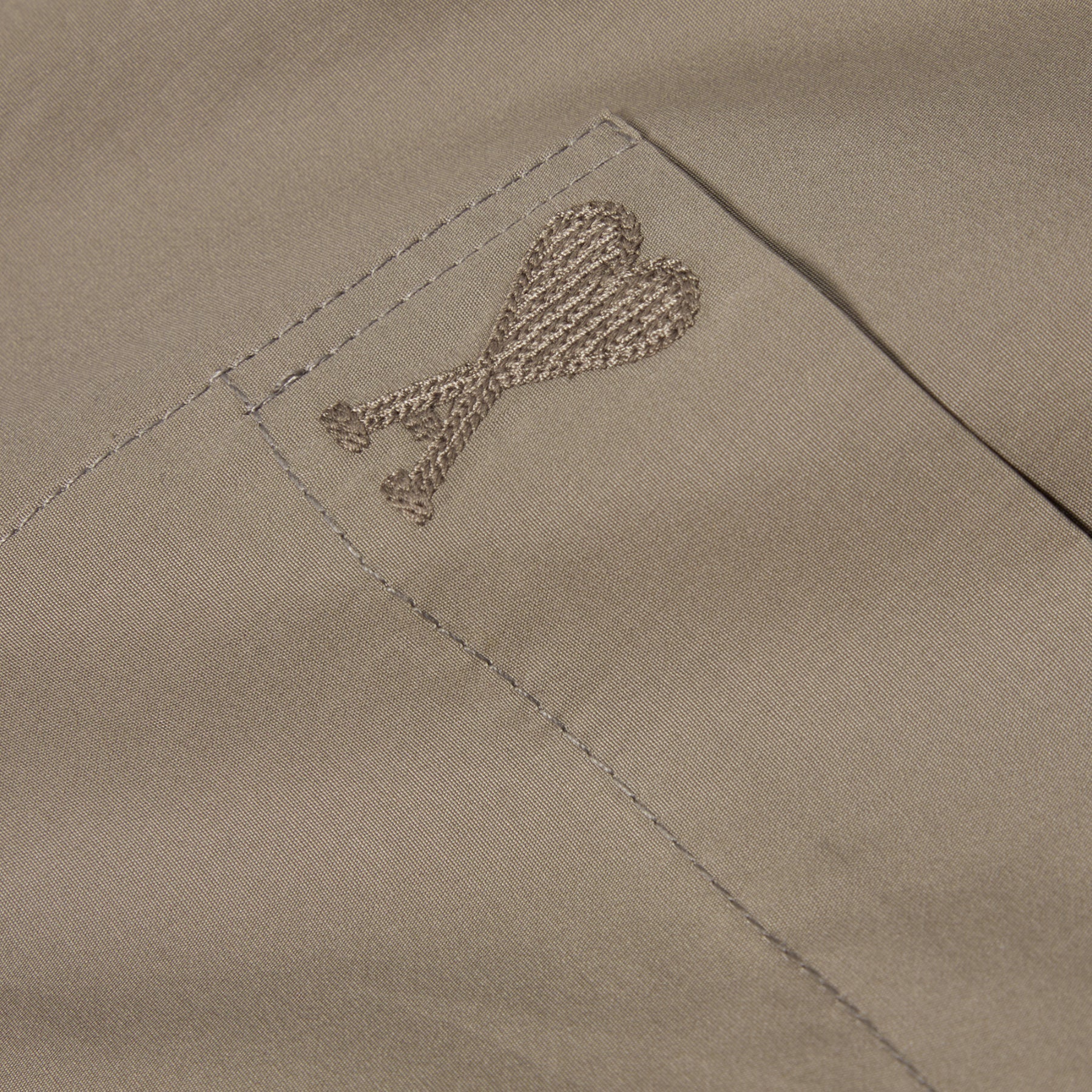 AMI Short Sleeve Boxy Shirt (Ash)