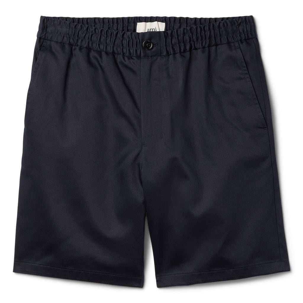 AMI Elasticated Waist Shorts (Navy Blue)