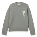 AMI ADC Alpaca Crewneck Sweater (Grey/Off white)