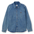 AMI ADC Cotton Button-Down Shirt (Blue)