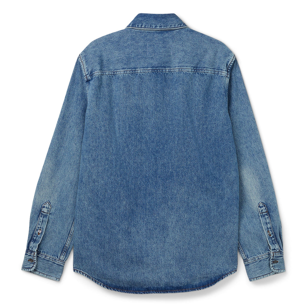 AMI ADC Cotton Button-Down Shirt (Blue)