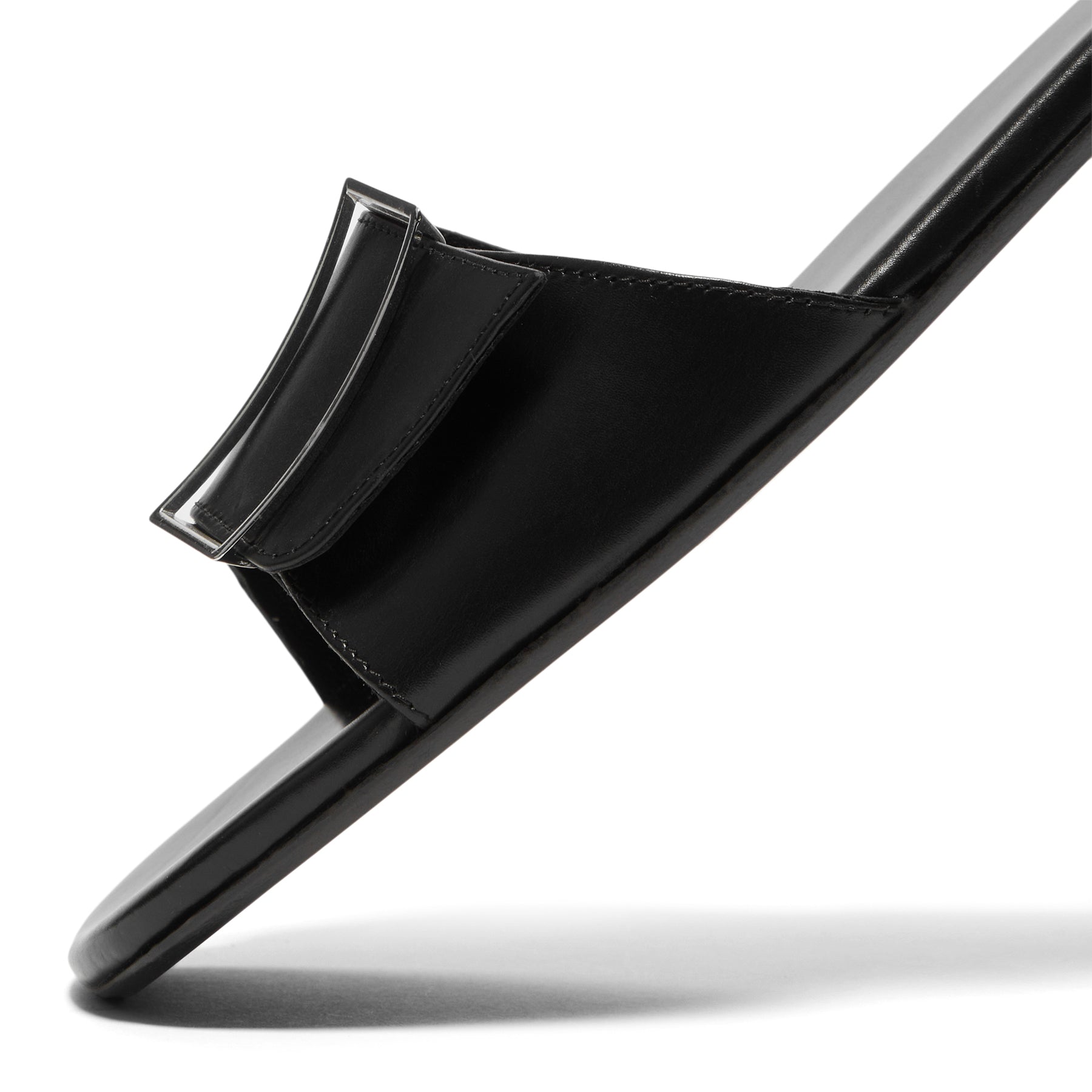 Jude Floor Flat (Black Leather)