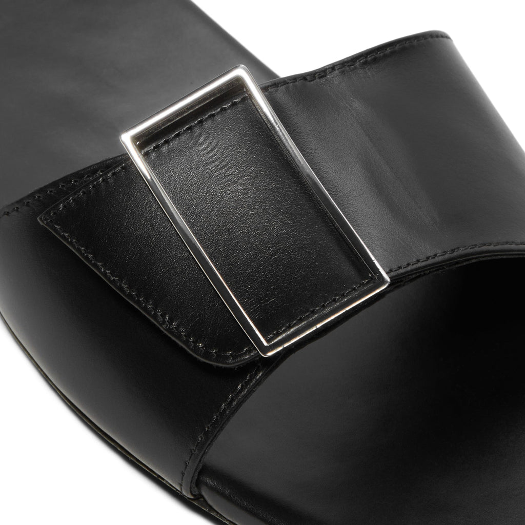 Jude Floor Flat (Black Leather)