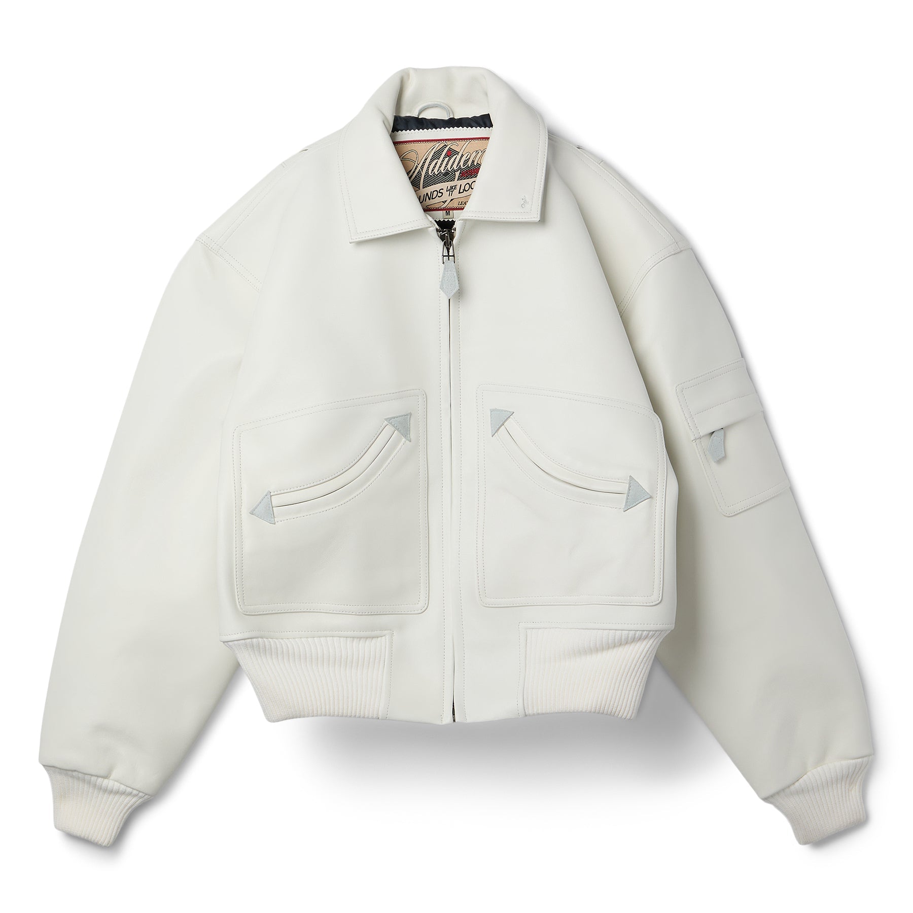 Adidem Asterisks Lambskin Jacket (White)