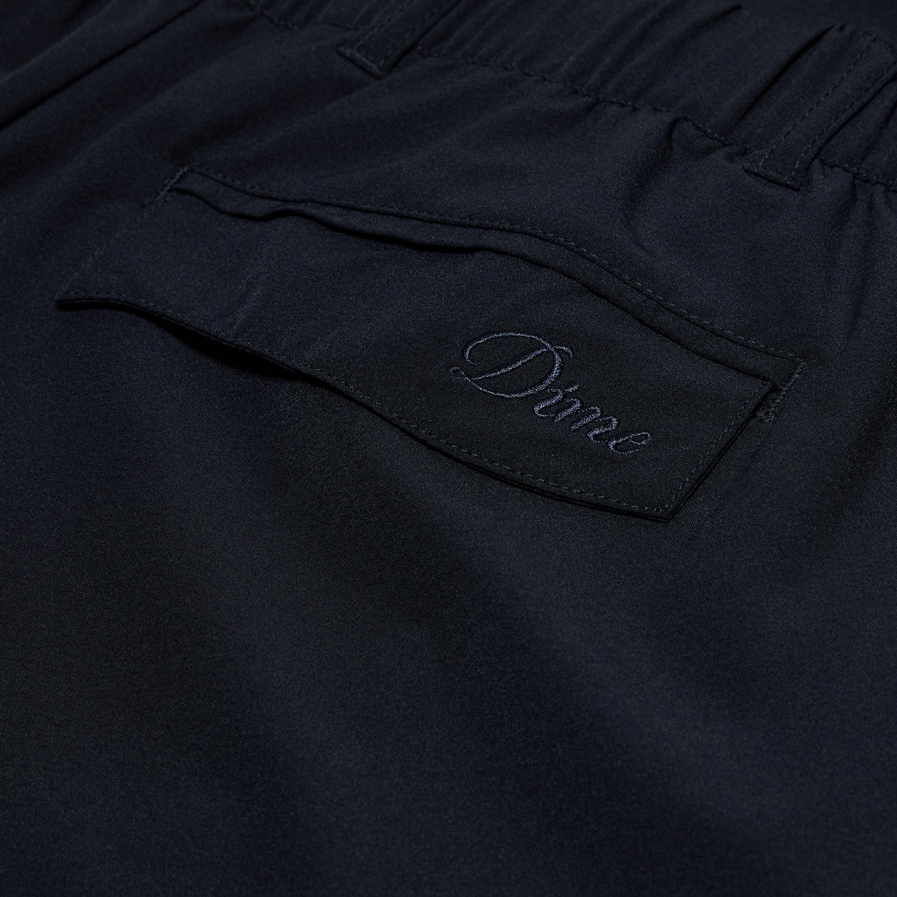 Dime Pleated Nylon Pants (Black)