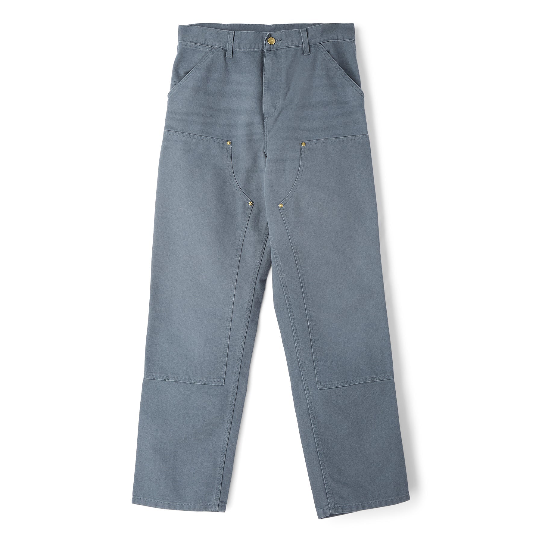 Carhartt WIP Double Knee Pant (Cozy Blue (Stone Canvas))