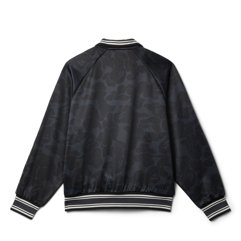 A Bathing Ape Solid Camo Bathing Ape Logo Relaxed Fit Track Jacket (Black)