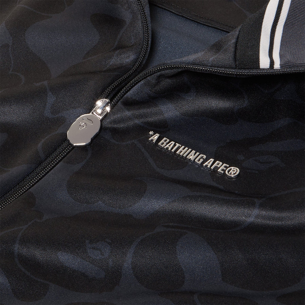 A Bathing Ape Solid Camo Bathing Ape Logo Relaxed Fit Track Jacket (Black)