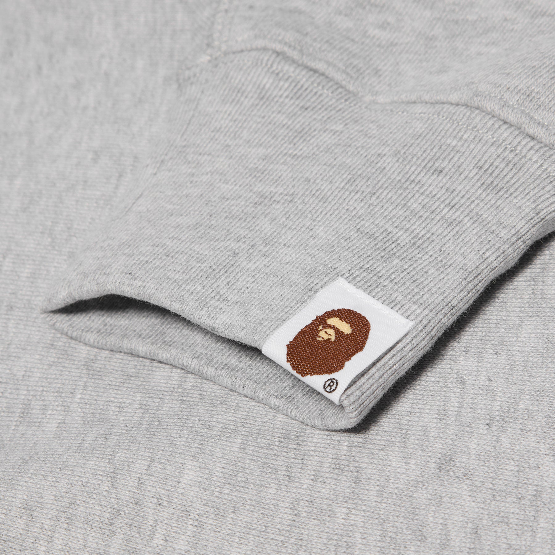 A Bathing Ape Map Camo College Relax Fit Crewneck Sweatshirt (Grey)