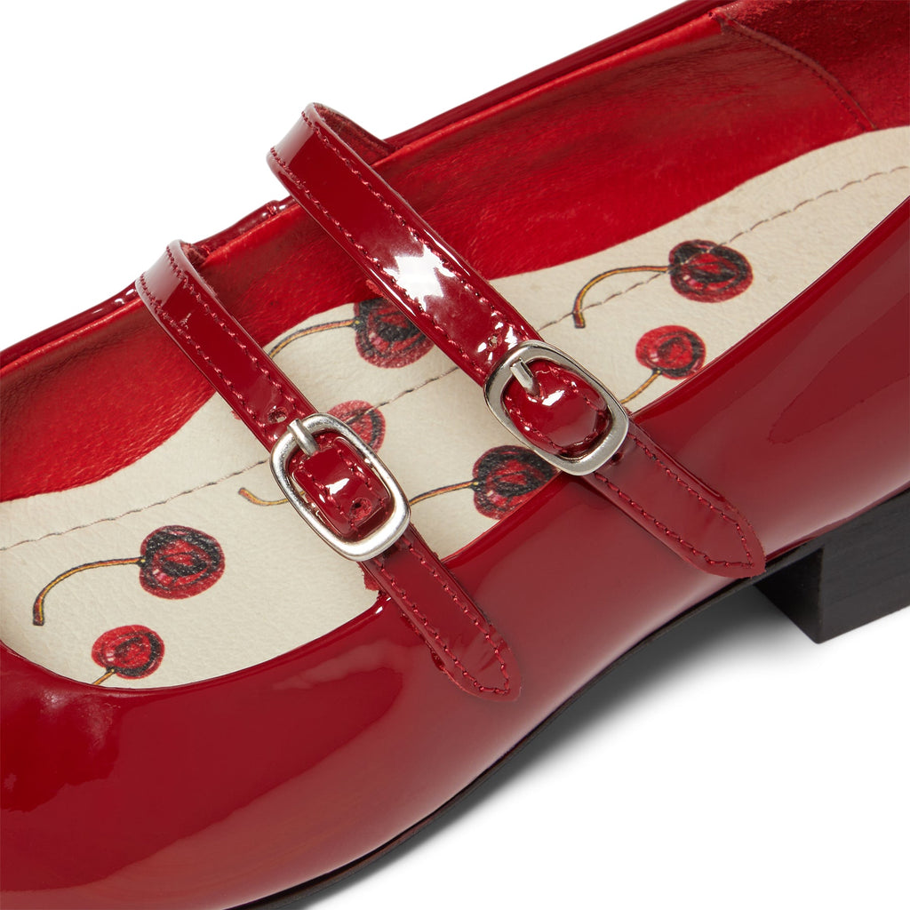 DUKE + DEXTER Ruby Red Patent Mary Jane (Red)