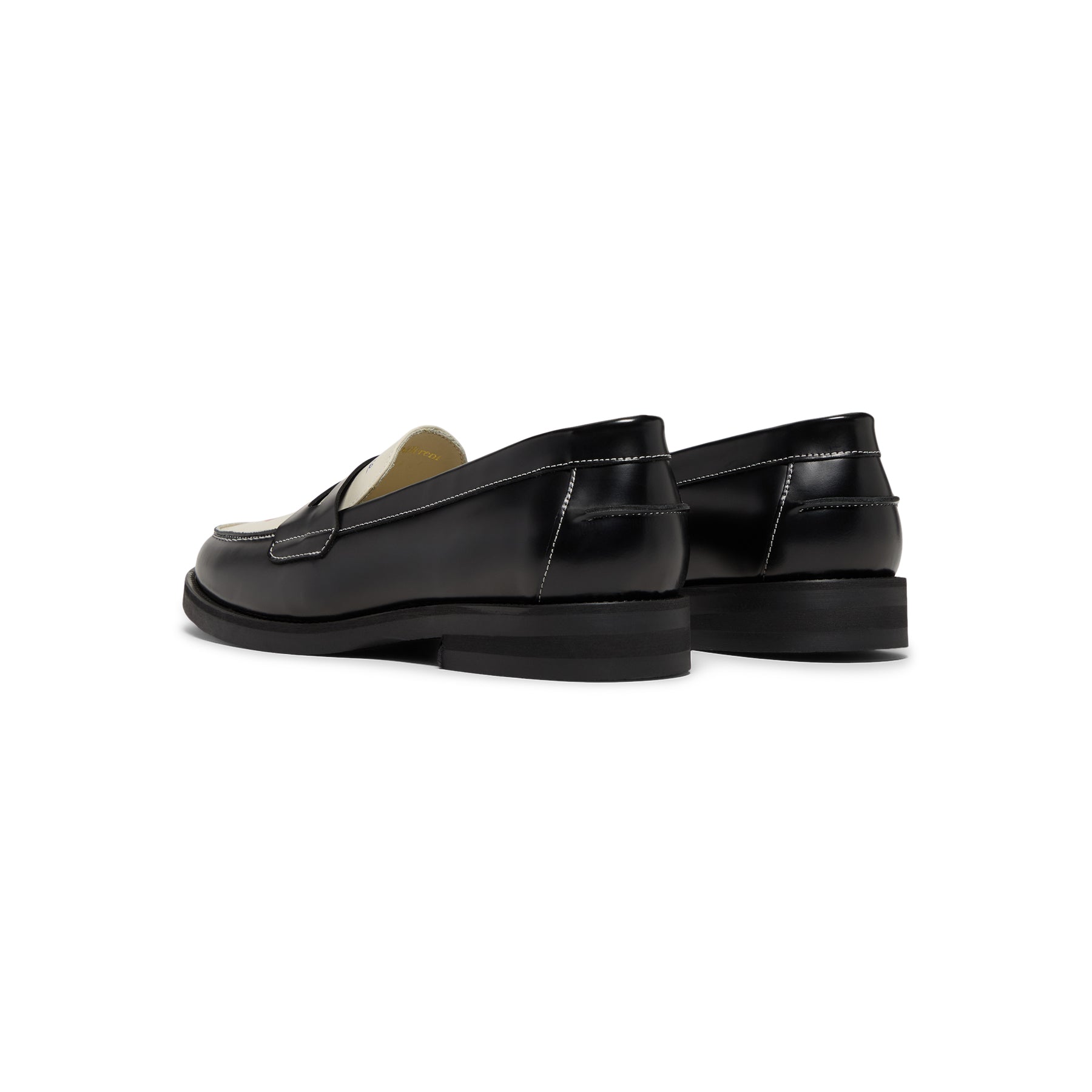 DUKE + DEXTER Wilde Kiss Penny Loafer (Black/White)