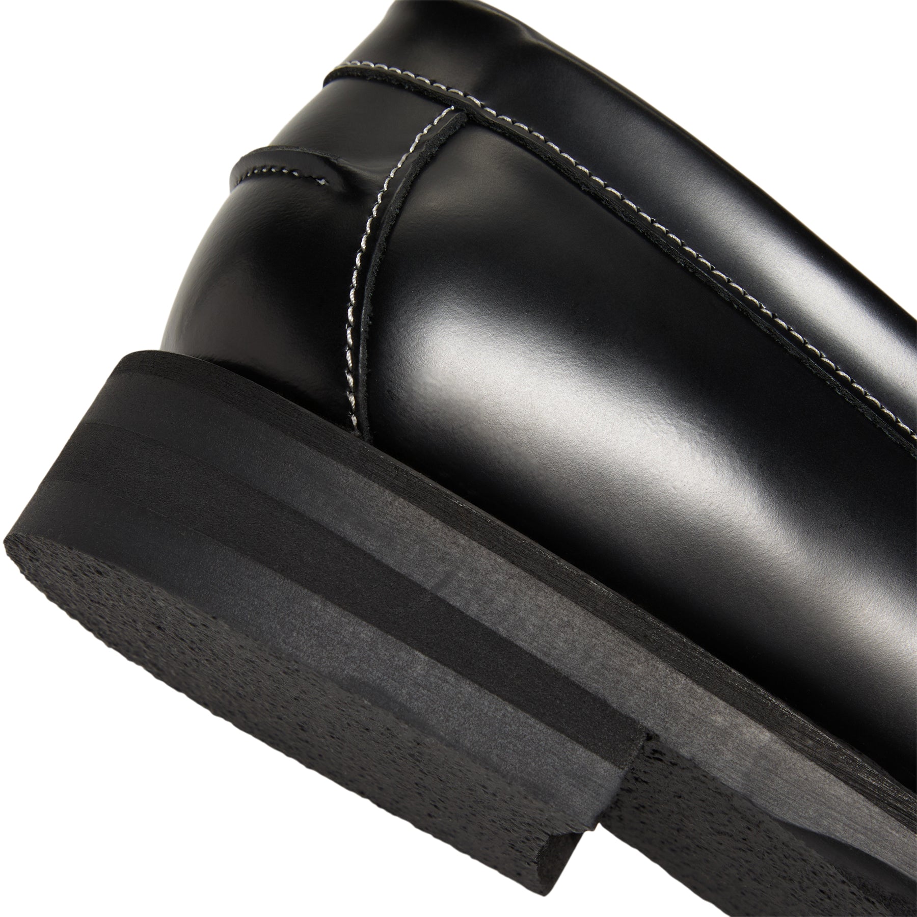 DUKE + DEXTER Wilde Kiss Penny Loafer (Black/White)