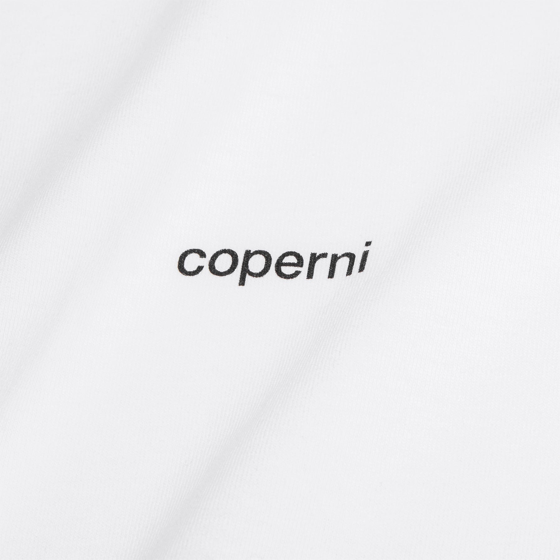 COPERNI Ruffle Logo Boxy T-Shirt (White)