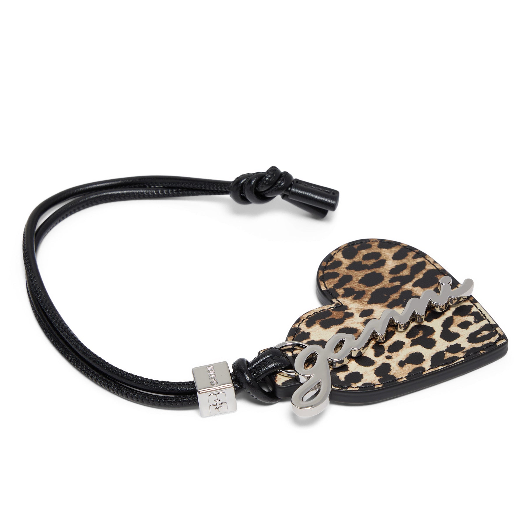 GANNI Bou Heart Mirror Print (Leopard)