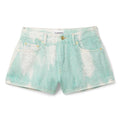 GANNI Overdyed Heavy Denim Shorts (Brook Green)