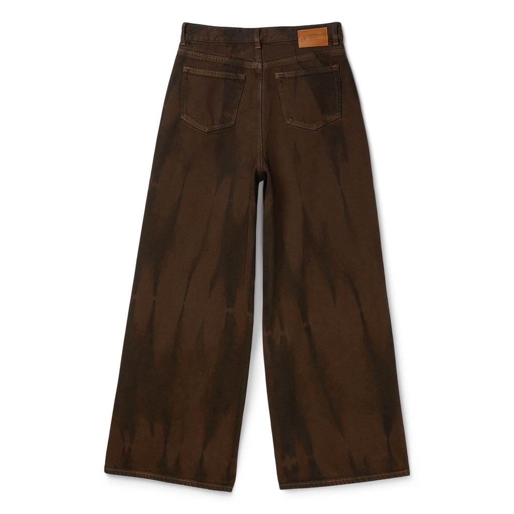 GANNI Overdyed Heavy Denim Baggy Jeans (Chicory Coffee)