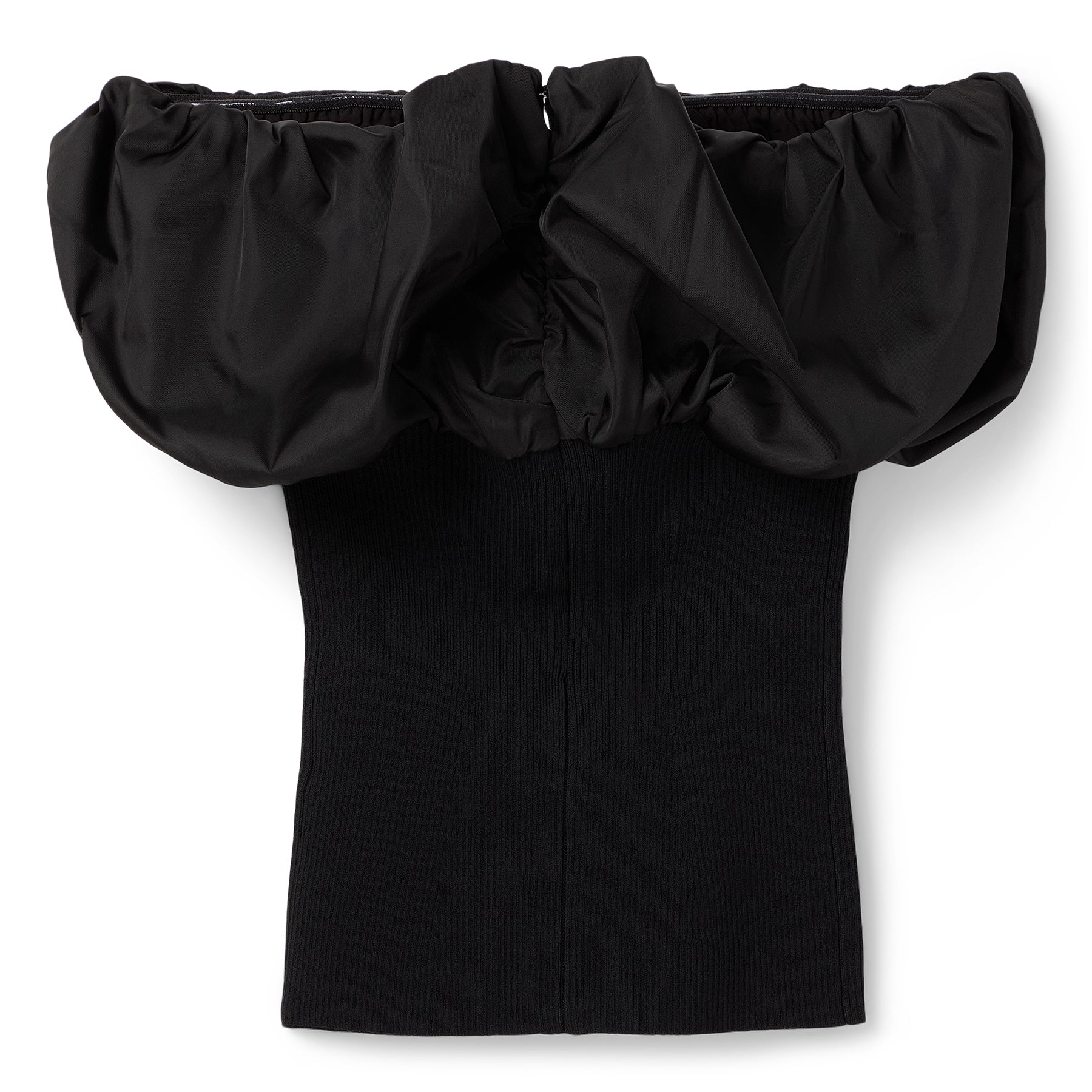 GANNI Melange Knit Top (Black)