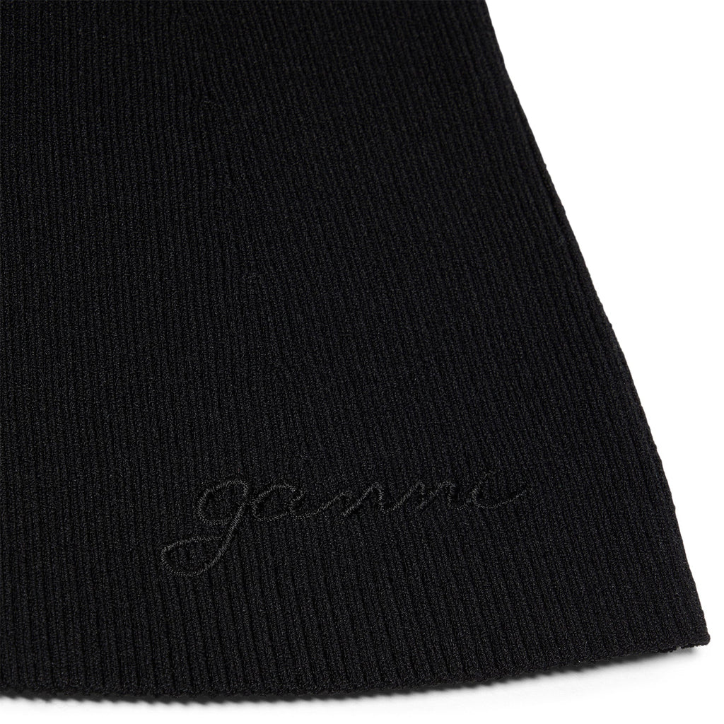 GANNI Melange Knit Top (Black)