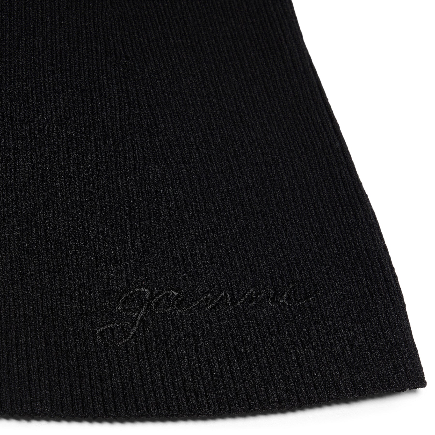 GANNI Melange Knit Top (Black)
