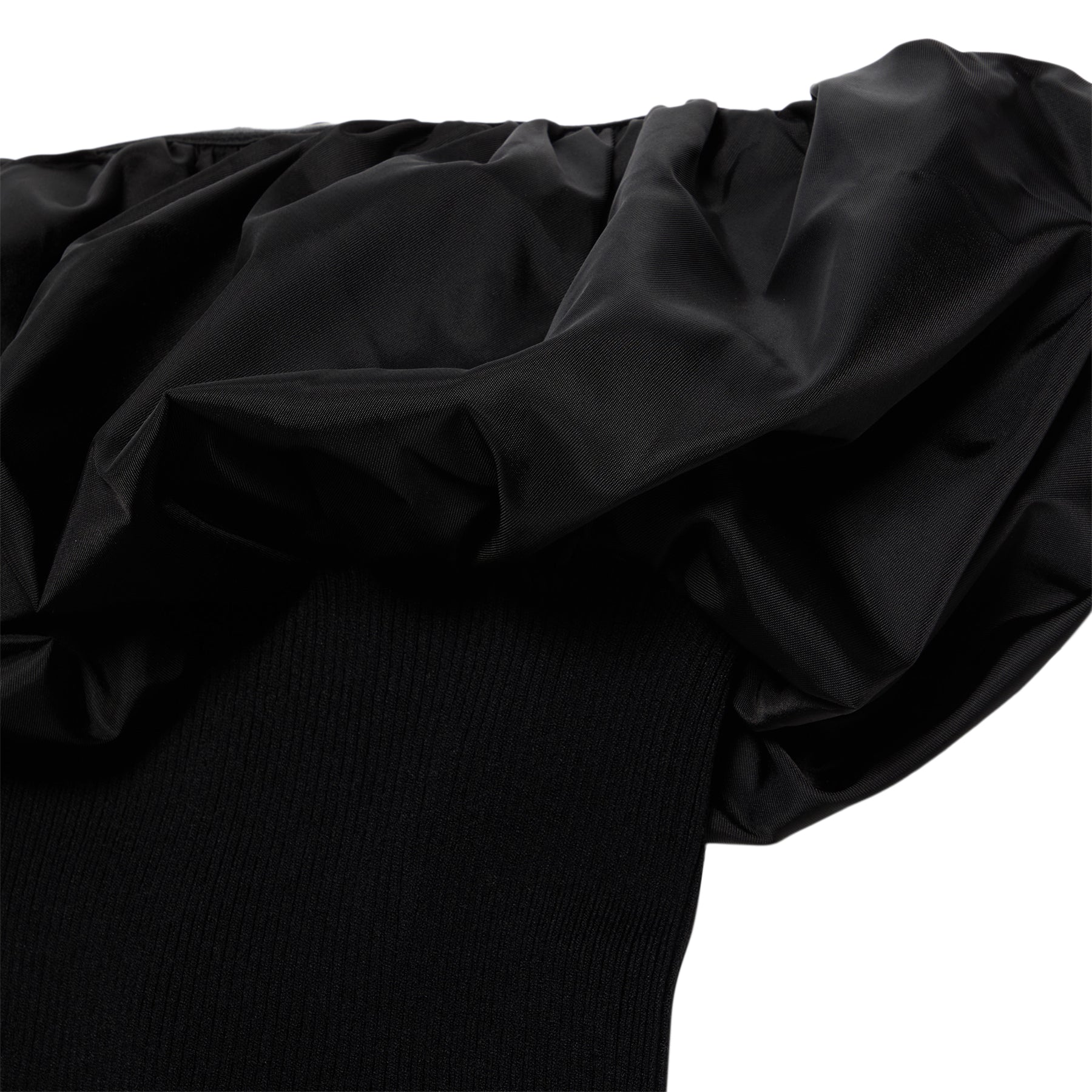 GANNI Melange Knit Top (Black)