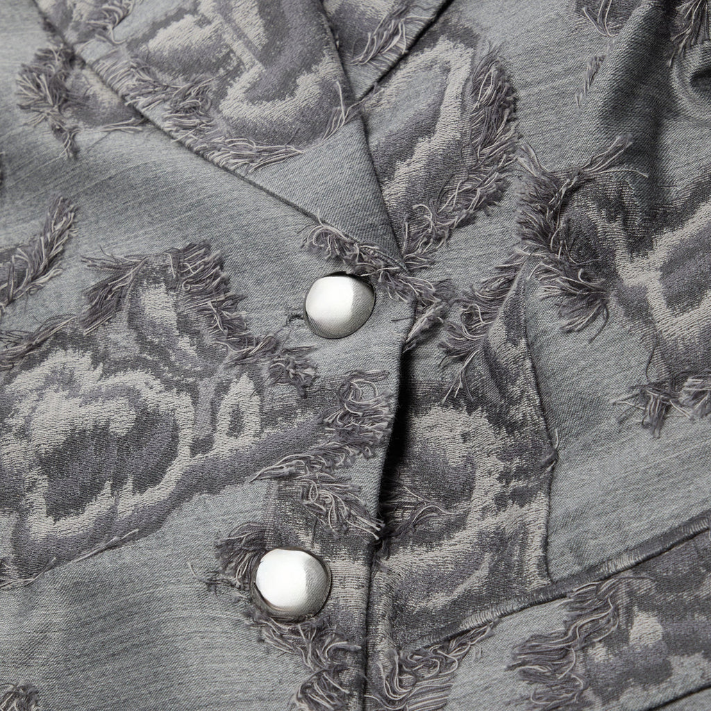 GANNI Fil Coupe Suiting Coat (Mockingbird)
