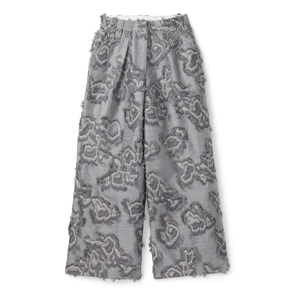 GANNI Fil Coupe Suiting Big Pleat Pants (Mockingbird)