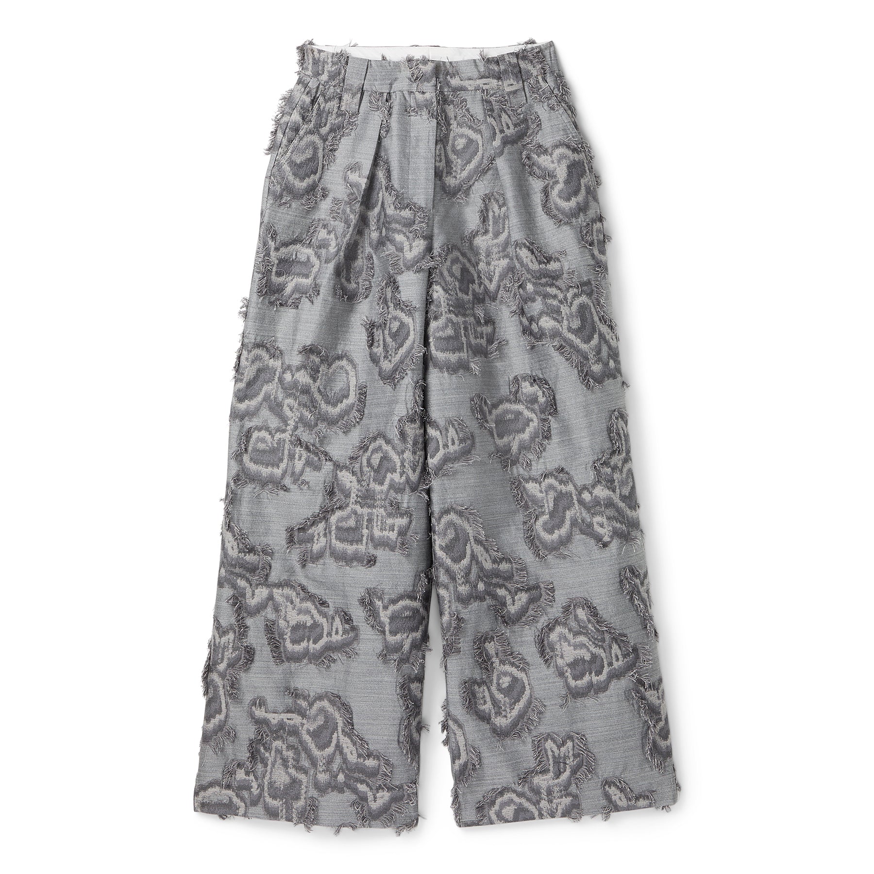 GANNI Fil Coupe Suiting Big Pleat Pants (Mockingbird)
