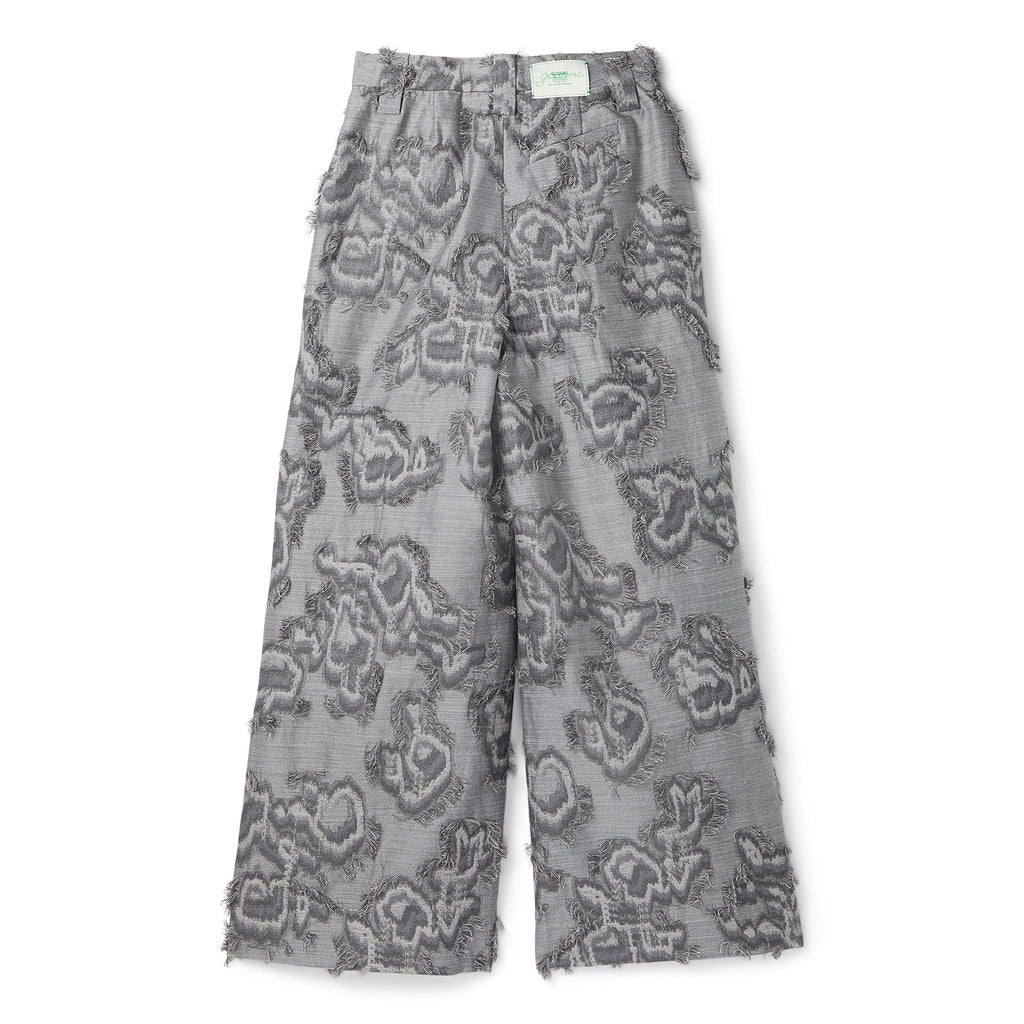 GANNI Fil Coupe Suiting Big Pleat Pants (Mockingbird)