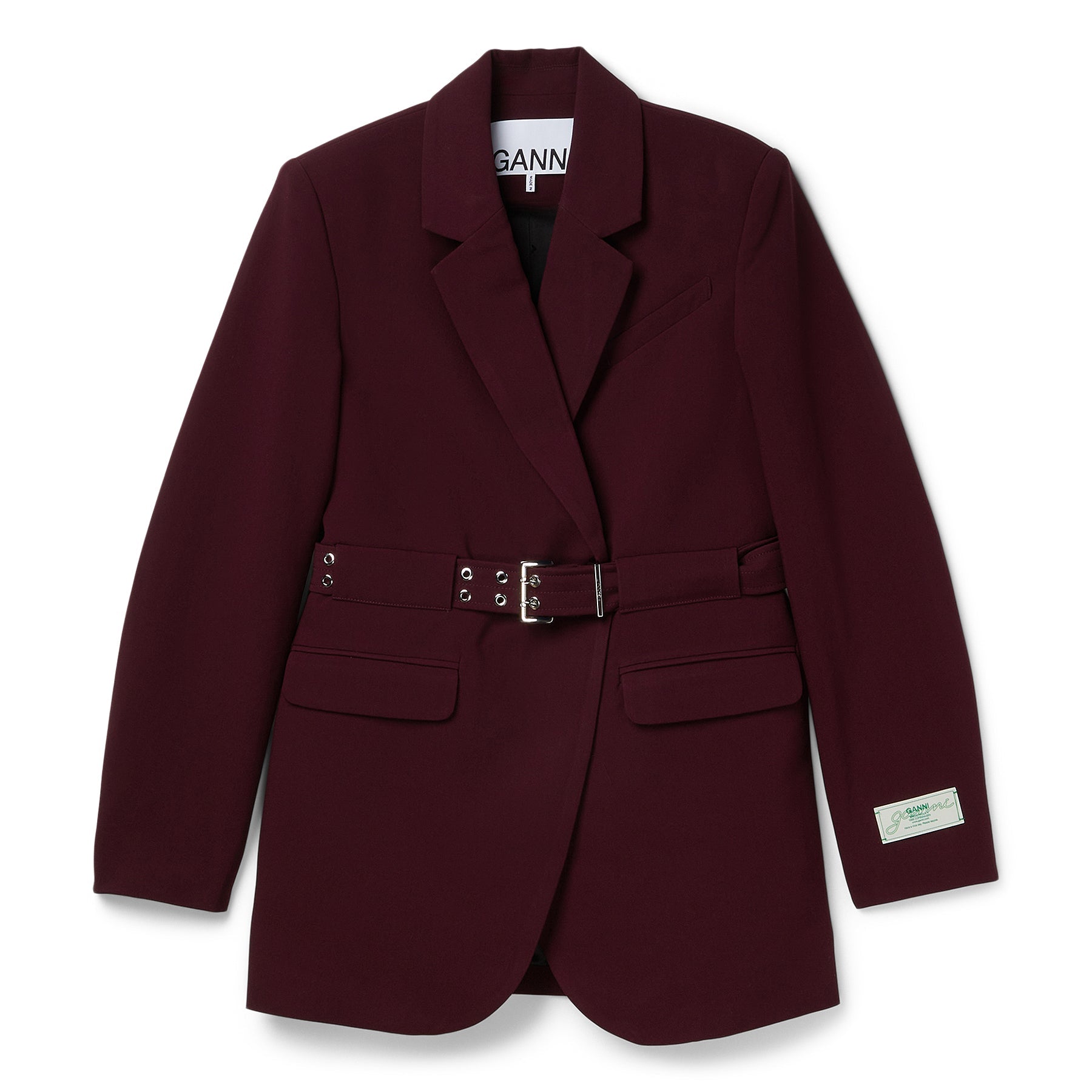 GANNI Future Twill Suiting Blazer (Port Royale)
