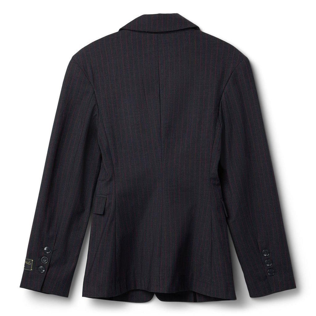 GANNI Stretch Stripe Blazer (Phantom)