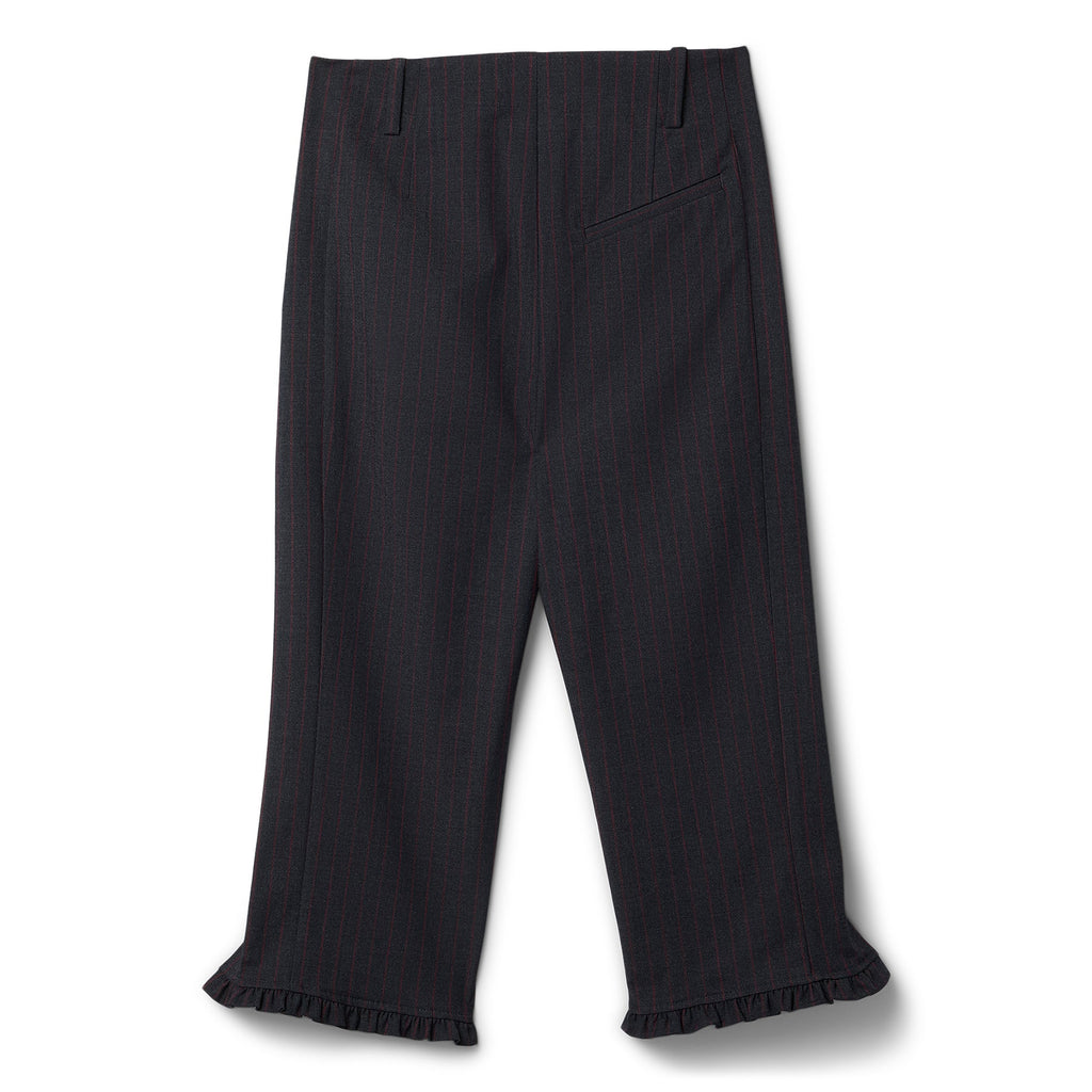 GANNI Stretch Stripe Tailoring Capri Pants (Phantom)