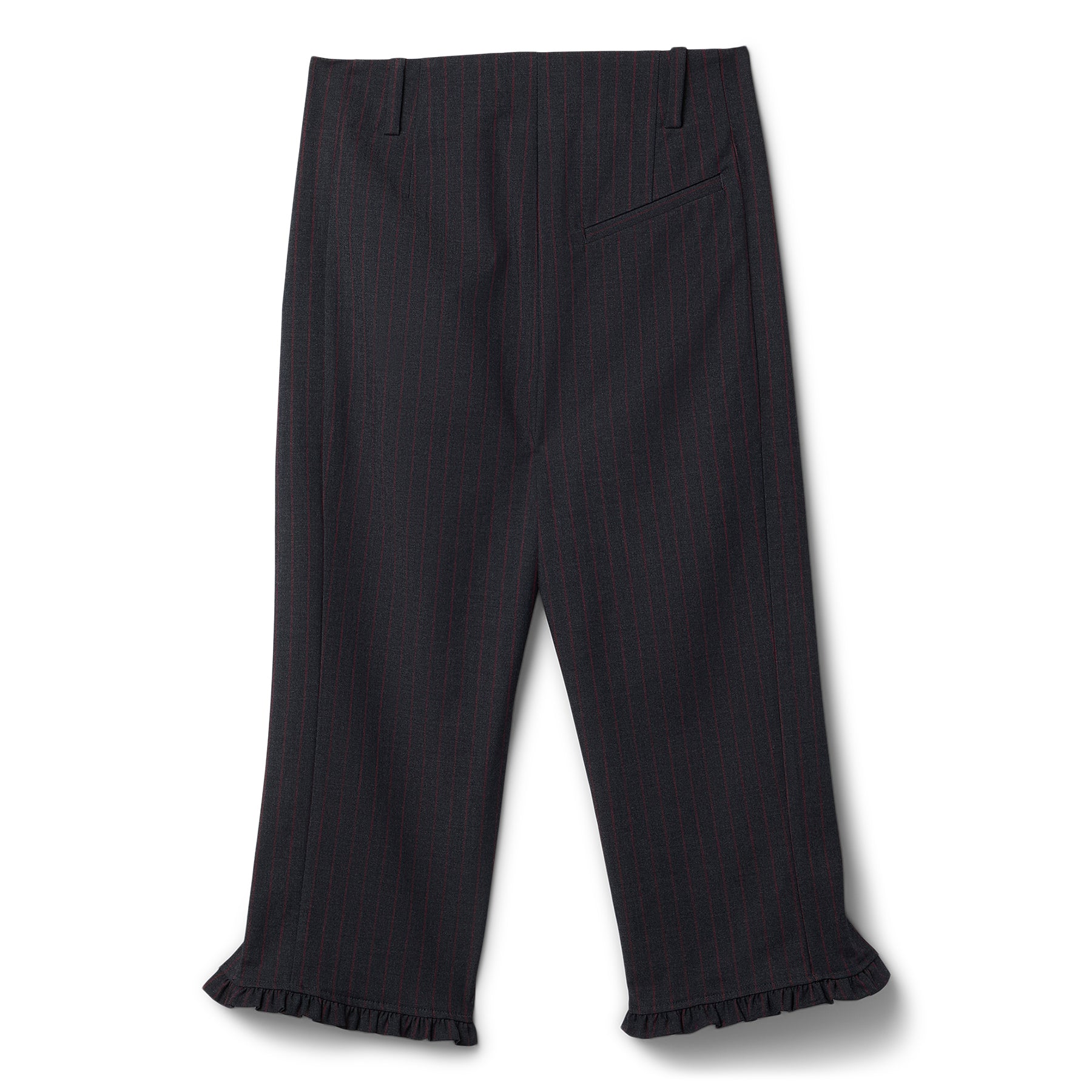 GANNI Stretch Stripe Tailoring Capri Pants (Phantom)